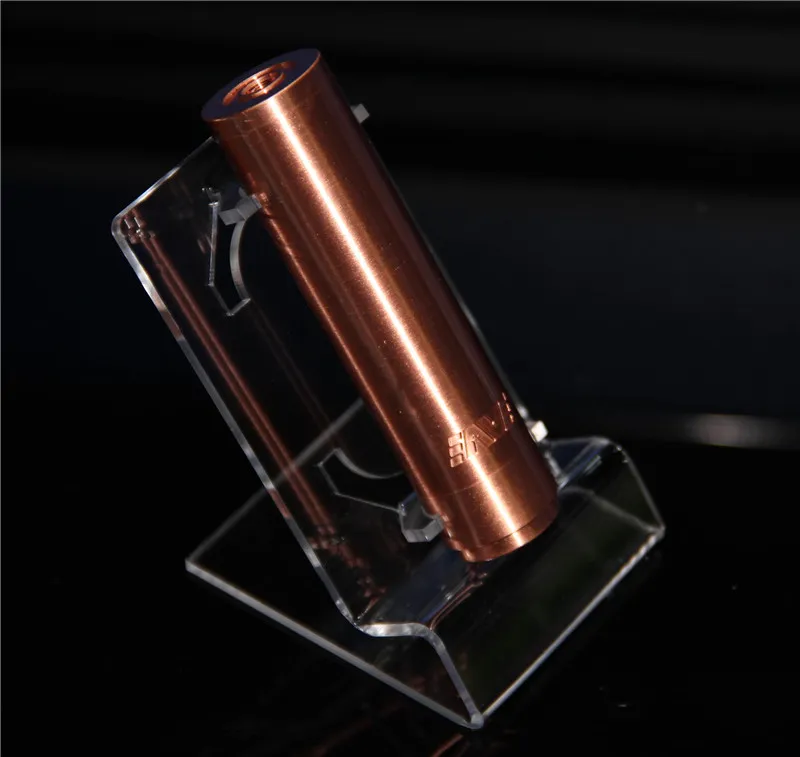 Exibi￧￣o eletr￴nica Ecig Mod Stands Casos RACK Bateria de acr￭lico Clear Showcase Plataforma de prateleira para o kit de cigarro Vaporizador de vaporizador de caneta Cigarro eletr￴nico Ego Mods