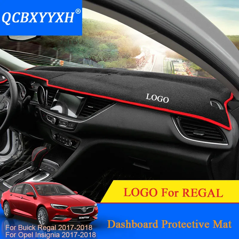 QCBXYYXH Auto-Styling Armaturenbrett Schutzmatte Schatten Kissen Pad Innenteppich Für Buick Regal Opel Insignia 2017 2018 LHD