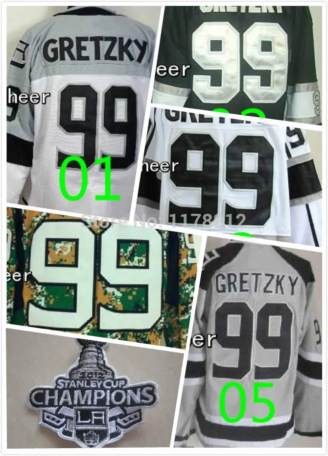 2016 New, Wayne Gretzky Jerseys 99 La Kings Jerseys White Black Green