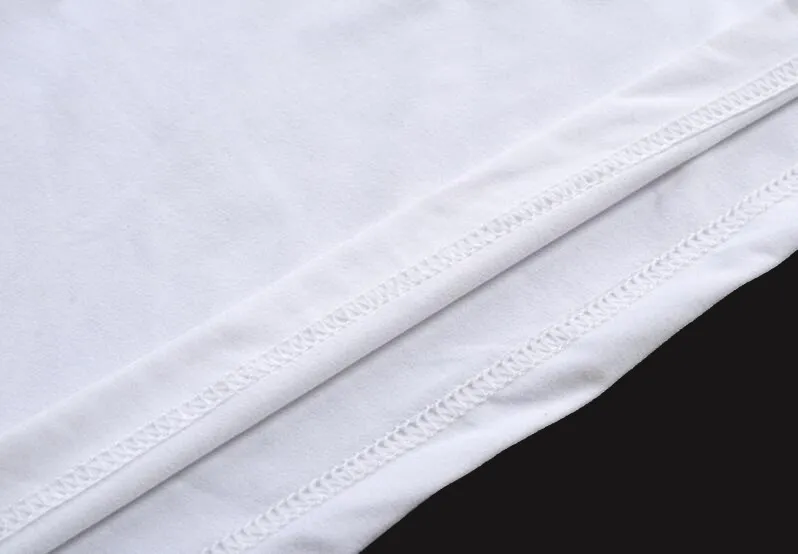 الرجال الصيف بلايز ملون الأسد مطبوعة نمط التصميم المحملات أزياء بيضاء بأكمام قصيرة