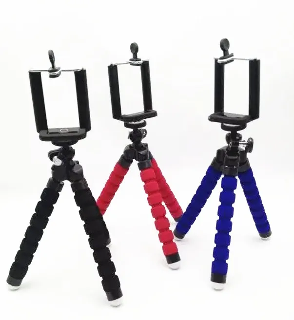 Tutucu Esnek Ahtapot Tripod Braketi Özçekim Standı Dağı Monopod Kamera Standı Esnek Bacak Tripod Aksesuarları iphone 6 s Samsung Kamera için