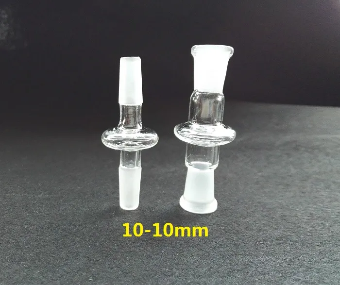 Adaptateur en verre standard 7cm adaptateur narguilé bol 14-14mm mâle 18-18mm mâle 14-18mm adaptateur en verre femelle pour tuyau en verre eau bong rig