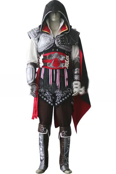 antepasado Espinoso Concentración 2015 Assassins Creed II 2 Ezio Negro Bandera Cosplay Auditore da Firenze Black Edition Traje Cosplay antepasado Espinoso Concentración 2015 Assassins Creed II 2 Ezio Negro Bandera Cosplay Auditore da Firenze Black Edition Traje Cosplay