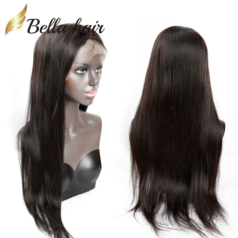 Straight Brazilian Hair Glueless Full Lace Wigs for Black Women 1024inch Natural Color Front Lace Long Wig 130 150 1807911778