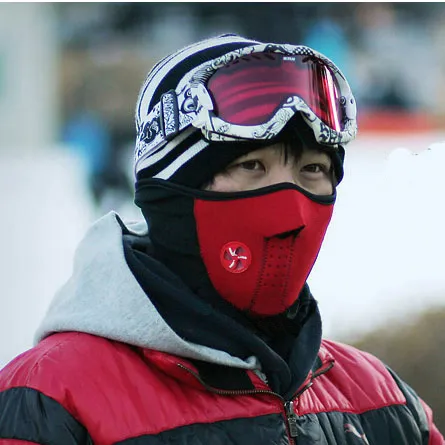 Atacado-quente! Postagem grátis! Outono inverno frio desporto esportes máscara de face ao ar livre chapéus