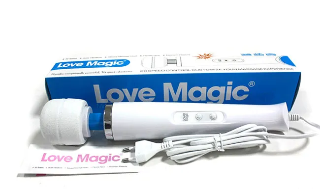 20 vitesses Magic Wand Massager AV Magic Wands Vibrator Vibration puissante HandHeld Full Body Massager 110-240V par DHL