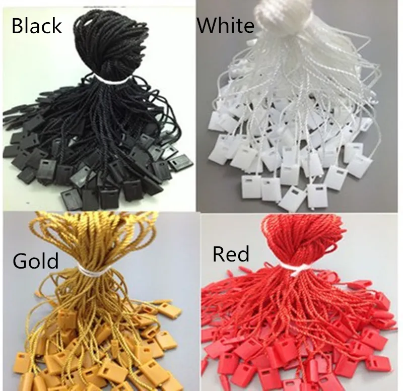 1000-Packed 7 inch/18cm hanging trademark tag rope packing accessories, tag line for hat, toys, shoes, bags, clothes etc