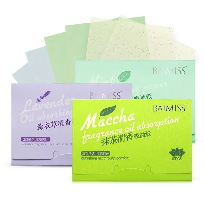 Baimiss Matcha Facial Absorberande pappersolja Absorberande ark Deep Cleanser Black Head Remover Acne Behandling Skönhetsprodukter