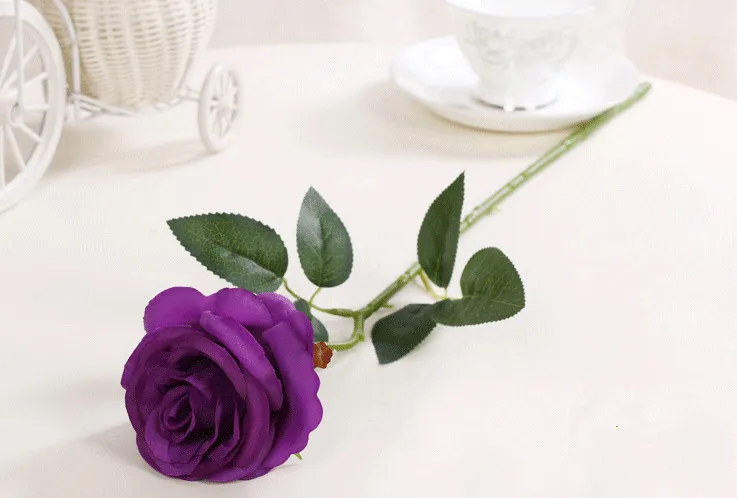 Decor róża sztuczne kwiaty jedwabne kwiaty prawdziwe dotyk róża ślub ślub ślubne bukiet dekoracja domowa akcesorium akcesorium
