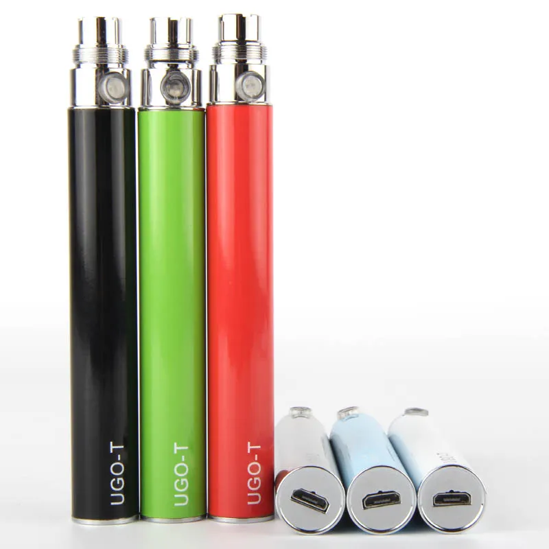 510 eGo Pass Through Buharlaştırıcı Pil Alt USB Şarj Kablosu ile Şarj E Çiğ 650 mah 900 mah 1100 mah eVod Vape Piller