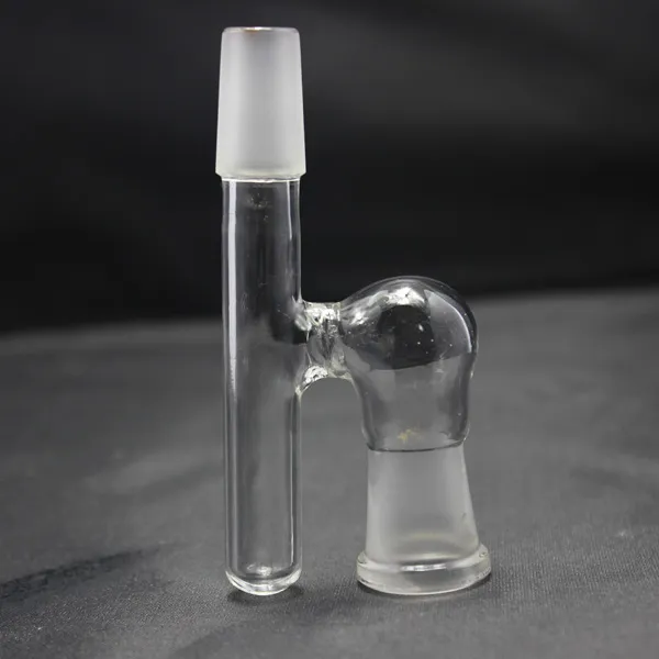 Glas-Wasserpfeifen-Reclaimer-Adapter, 18 mm Verbindungsgröße, Stecker auf Buchse, Dropdown für Glasbongs