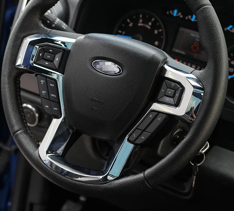 ABS Große Lenkrad Trim Dekoration Zubehör Für Ford F150 2015 UP Auto  Styling Innen Zubehör279p Von 34,19 €