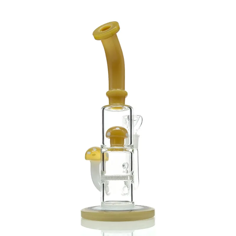 New arrival honeycomb glass bong bent type glass water pipes with 14mm female joint 
