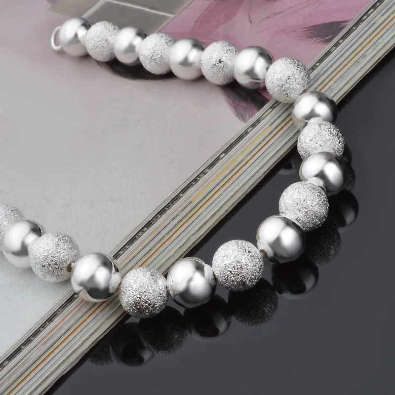 شحن مجاني مع رقم تتبع Sale Top Sale 925 Silver Bracelet Sand بين سوار الفلاش Light Bead Silver Silver Cheap 1585