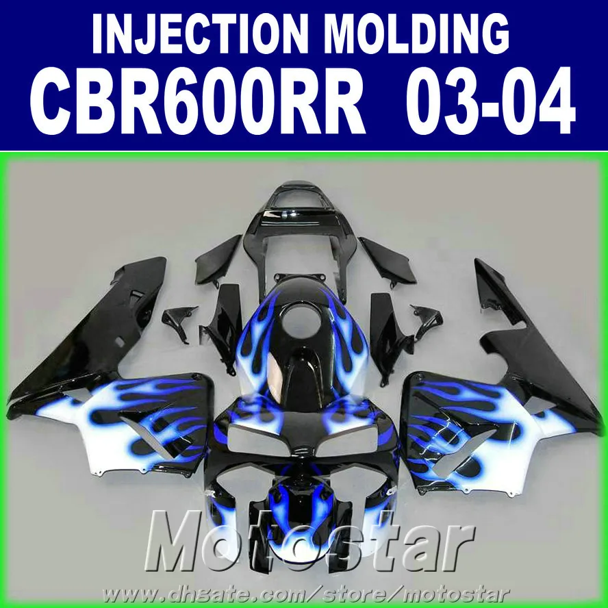 تخصيص حقن قوالب fairings kit لهوندا CBR 600RR إصلاح الجسم fairing 2003 2004 bodykits 03 04 cbr600rr AHXV