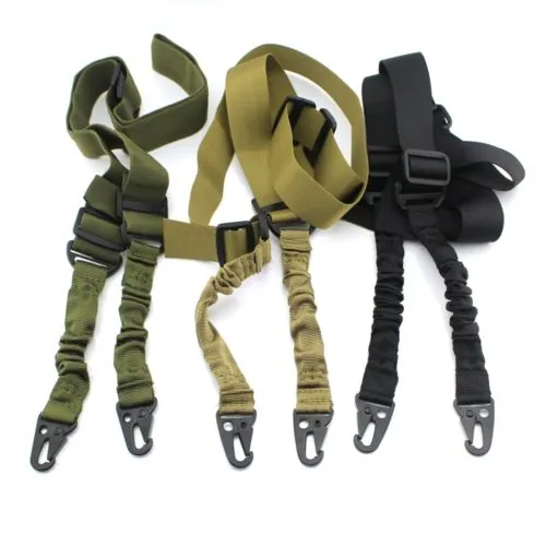 / lote ajustable AR15 M4 Tactical 2 Dos Point Bungee Sling para Rifle Airsoft