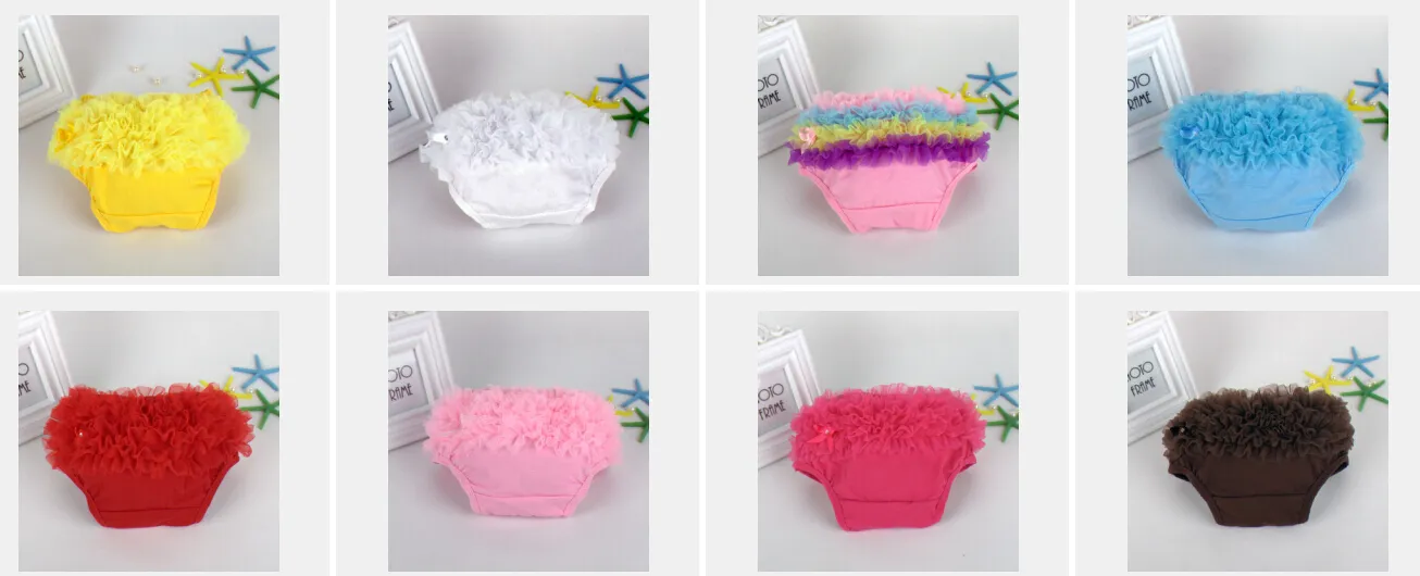 12 sztuk Bawełniany Ruffles Szyfonowy Bloomer Tutu PP Spodnie Niemowlęta Toddler Figi Spódnice Szorty Warstwy Spódnice Pielucha Pokrywa Bielizna PP001