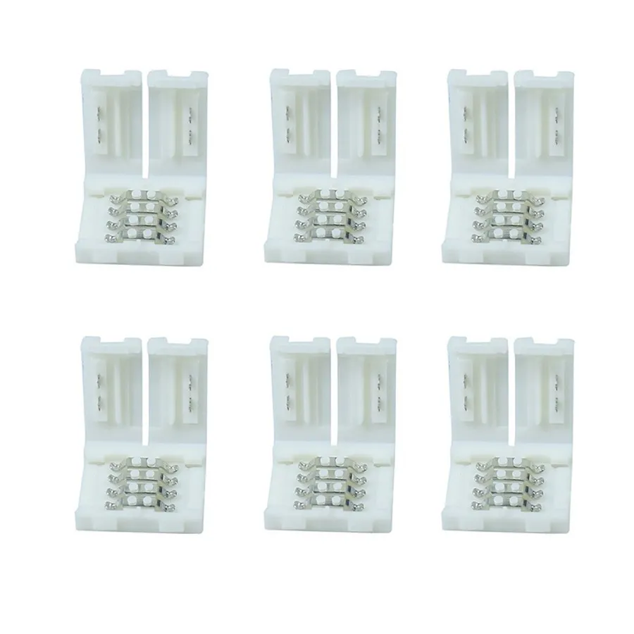 High Quality Mini 10mm 4Pin Connector Adapter for RGB 3528 5050 SMD Led Strip lights Solderless8914163