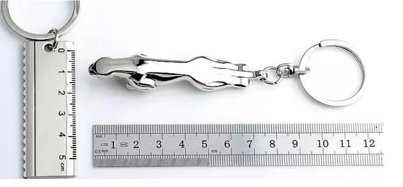 Nya Jaguar Key Ring Chain New 3D Keychains Alloy Animal Keychain8475198