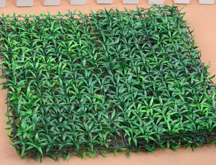 20st 25 * 25cm kvadratisk konstgjord grön gräs gräsmatta för bröllop hem kontor dekoration