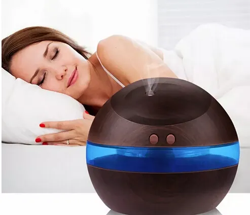 Humidificateur à ultrasons Aroma Diffuseur Diffuseur brumisateur avec lumière LED 300 ml USB Livraison gratuite