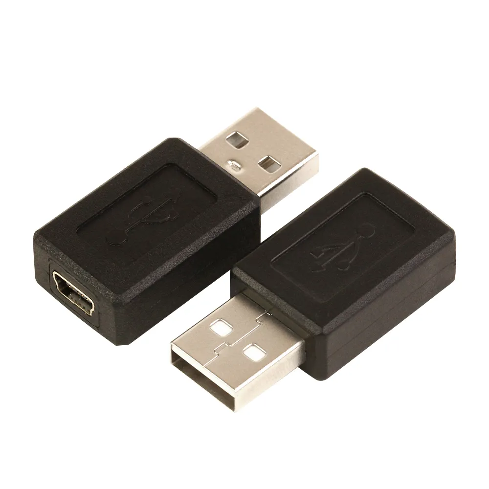 Gros 500pcs / lot USB A mâle à micro USB B femelle adaptateur de câble de données convertisseur de connecteur Livraison gratuite