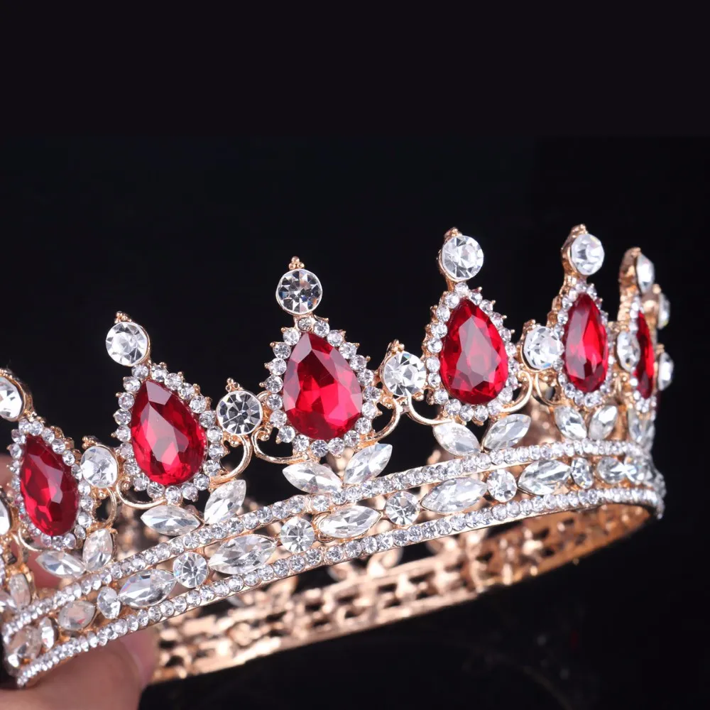 Women Rhinestone Bijoux Cheveux Indian Hair Jewelry Heart Tiaras ...