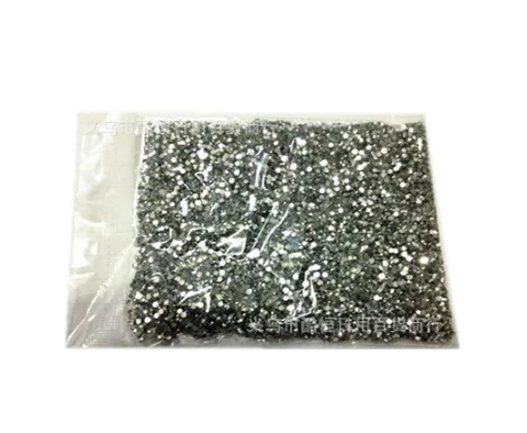 Gros-Nail Art Strass / pack 2mm SS6 Cristal Argent Paillettes Couleur Claire Acrylique Pierres Décoration Dos Plat pour Ongles GEL