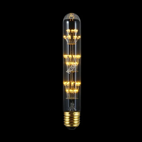 Woxiu T10 T185 T300 Tubular Edison LED Lâmpada de Filamento Material de vidro Vintage Retro 4W 8W 110V-240V E27 2200K Decoração Amarela Quente para Café Home