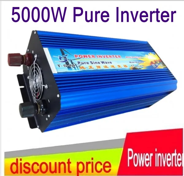 HOT SALE!! 5000W 5KW Pure Sine Wave Power off grid Inverter,Peak 10000W solar/wind inverter 12V/24V/48V DC input