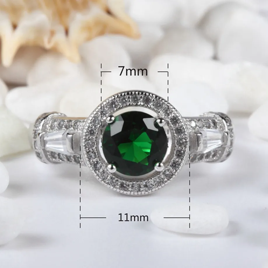 Explosionsmodelle Hot Noble Generous MN3193D sz#6 7 8 9 Punk Peridot Zirkonia Lieblingskupfer rhodiniert für Damen Ringe Promotion