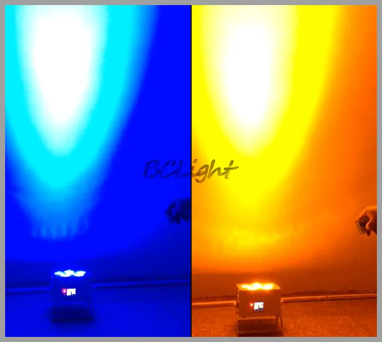 10 st  1 Flygväska /  Trådlös DMX par ljus RGBWA   UV 6X18W Tvätta UPLIGHTING IR-kontroll LED-batteridriven belysning