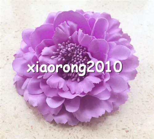 100 pièces têtes de fleurs de pivoine artificielles avec épingle 11 cm/4.33 