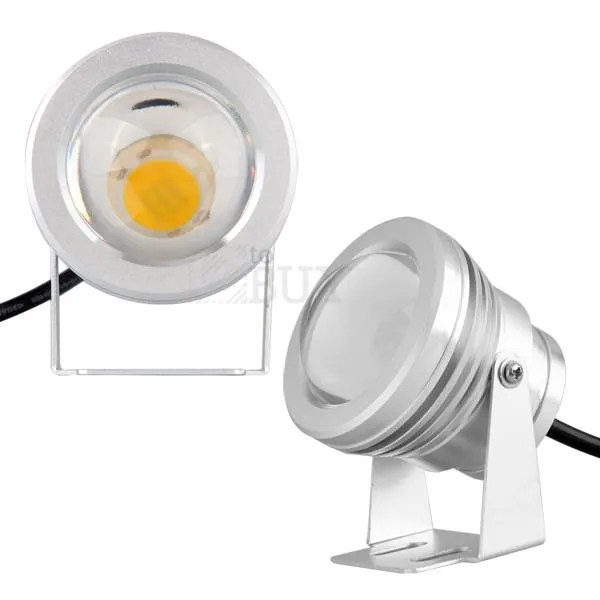 IP65 10W RGB Floodlight Light Podwodne LED Light Lights Basen Outdoor Wodoodporna Reflektory Oświetlenie Okrągłe DC 12V Convex Lens 000