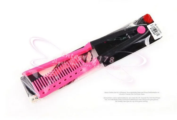 2015New keratin Treatment Hair Straightening V Comb Easy Styling Tool Hair Styling Comb Hair Accessories 