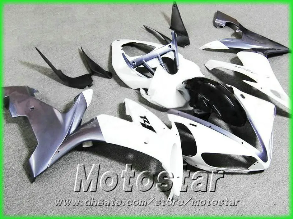 100% formsprutning Lägsta prisfeedningar för Yamaha 2004 2005 2006 YZF R1 Vit Svart Motorcyccle Fairing Kit 04-06 YZF-R1 RY33