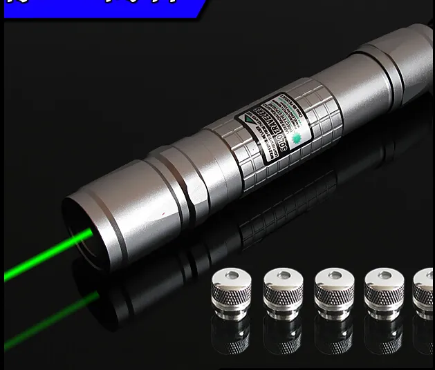 Strong power military Green Red Blue Violet laser pointers 532nm Lazer Flashlight+5 caps+charger+gift box