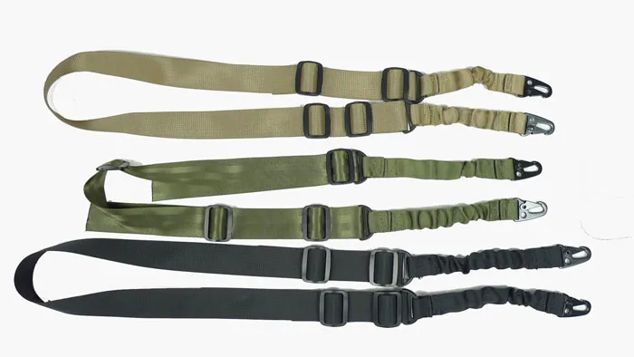 Élingue Tactique à Point Unique - Nylon élastique, Ajustable