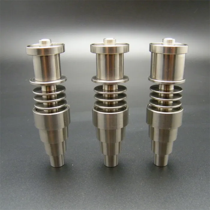 10/14 / 18mm 6 в 1 Domeless Titanium E-ногте Ti ногтя Gr2 для катушки Enail 16mm или 20mm против керамического ногтя кварца ногтя