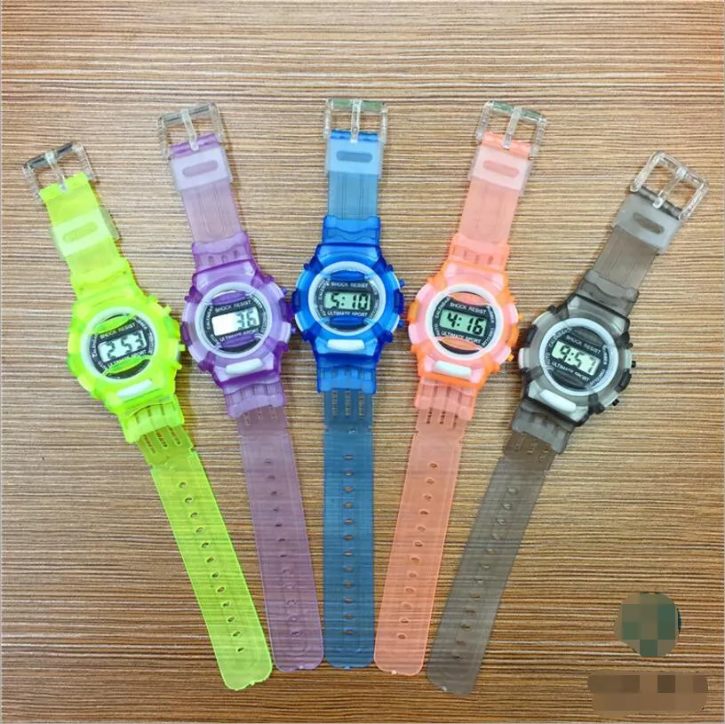 Silicone Watch Sport Kids Watches Boys Girls Time Clock Electronic Digital LCD Digital-Watch Gift