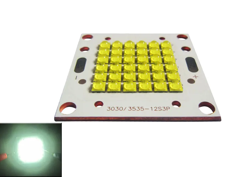 60-90W / 72-100W XT-E XTE 4800K Pure White 2-3A Led Module Chip Light Copper Plate PCB Board /lot7685998