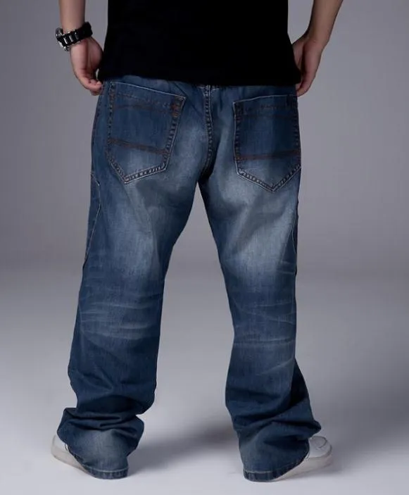 2015 New Fashion Popular skateboard Long pants baggy jeans Men's Hip Hop Leisure pants Trousers large size 30-46 -072#