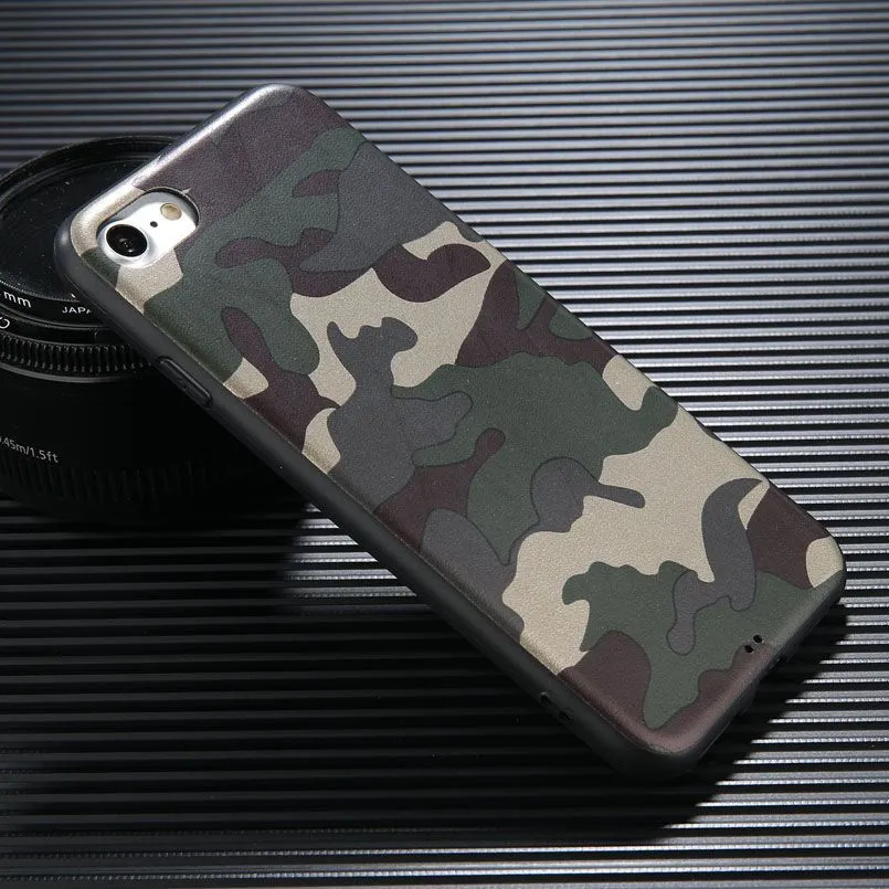 Armee-Tarnung Camo Fall für IPhone 11 Pro Max X XS MAX XR 8 7 7Plus 6 6s Plus-Militär-Abdeckung