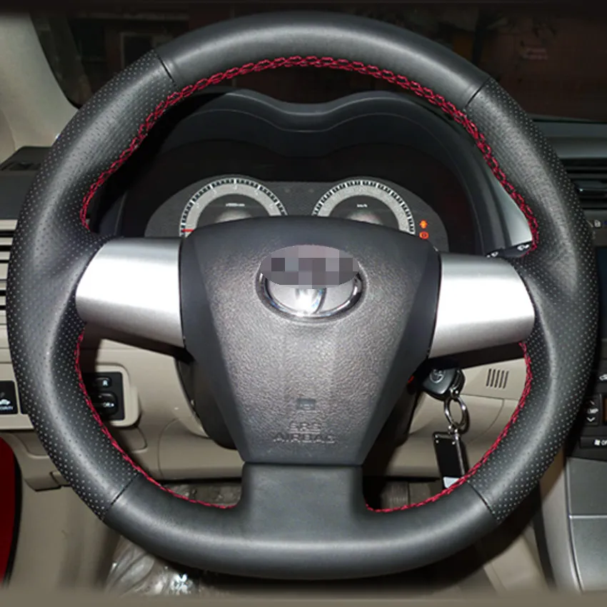 Toyota corolla leather steering wheel cover hotsell