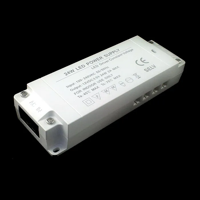 Ultrathin 24W LED power Supply Adapters 100240V AC to 12V DC 2A For Under Cabinet Puck Light1456220