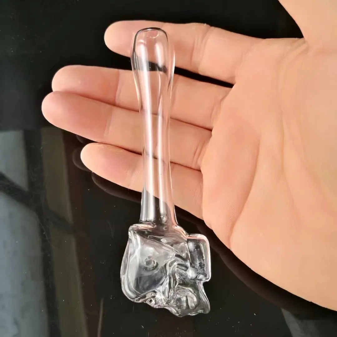 Color Flat Skull Bone Pipe, Hose Pipe Fittings Wholesale Glass, Smoking, Free Delivery,