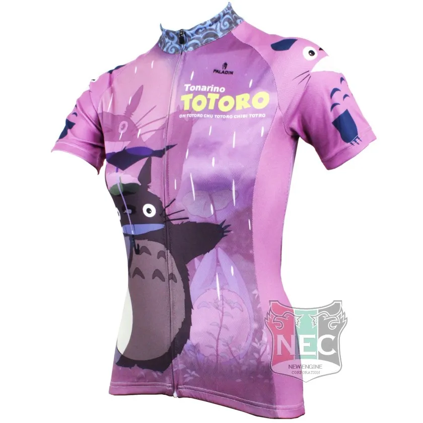 518 Totoro Casais Ciclismo Men039s e Women039s Manga curta Ciclismo Jerse