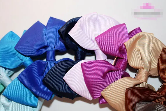 Hot Sale 4"baby hair bow With Clip Bowknot hairpin Hair accessories girl hair bows wholesale 