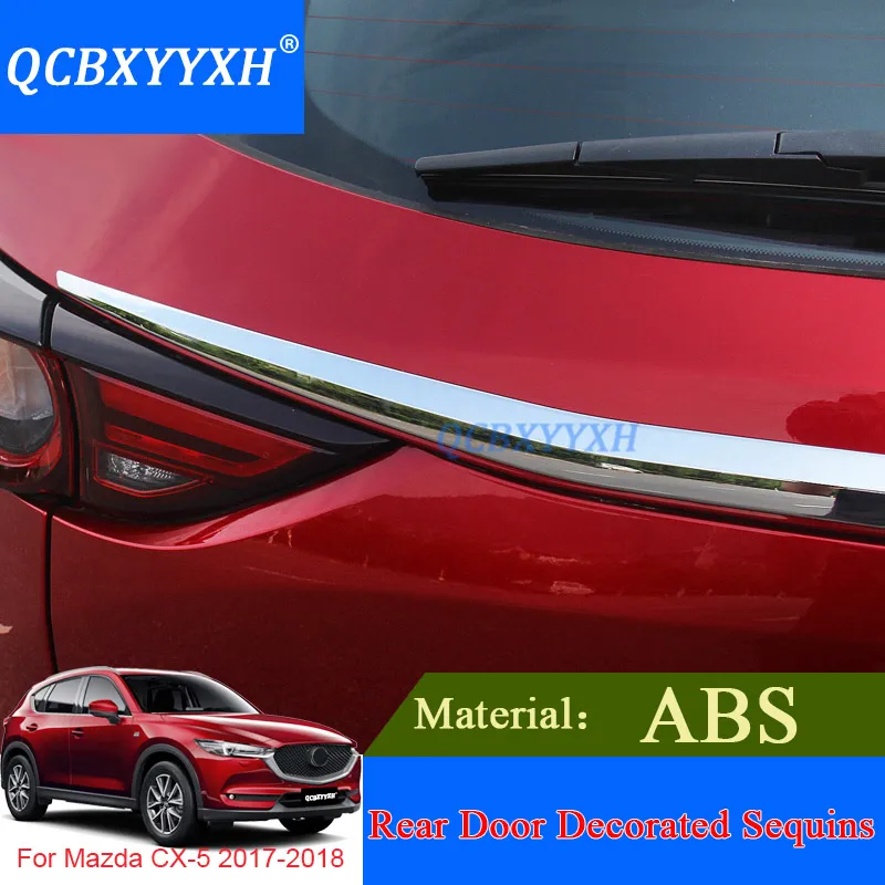 ABS Car Styling Chrome Tyłek Test Decorate Cekiny Dla MAZDA CX-5 2017 2018 Accessory Cover Zewnętrzne Dekoracje Paski