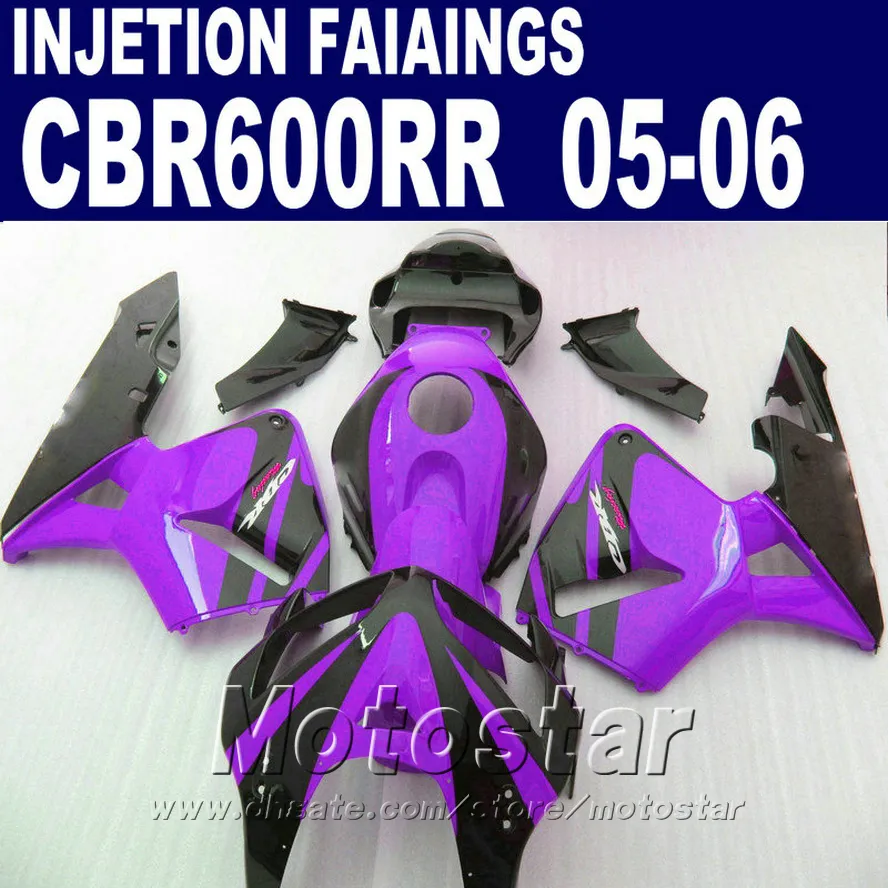 Purple Fairing Kit! Spuitgieten voor HONDA CBR 600 RR FACKING 2005 2006 CBR600RR 05 06 CBR 600RR Custom Cheap CID8